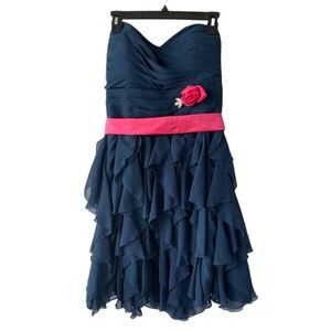 NWT Pretty Maids Formal Chiffon Mini Dress Women’s Size 12